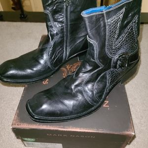 Mark Nason Darrell Black Short Boots